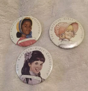 Vintage American Girl Button Pins! RETIRED DOLLS! Lot Of (3 I) - Bild 1 von 6