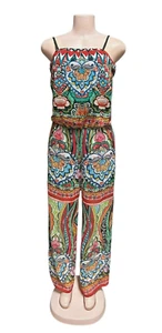 Mono Hawaiano Desigual Para Mujer Talla 32/XS Estados Unidos Floral Espagueti Sin Mangas - Imagen 1 de 5