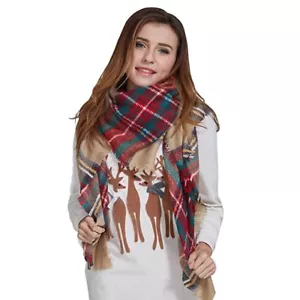 Fashion Plaid Blanket Scarf Tartan Stylish Wrap Shawl Gorgeous Women Winter - Picture 1 of 1