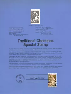 #8234 20c 1982 Madonna Stamp - Scott #2026 USPS USPS Souvenir Page - Picture 1 of 1
