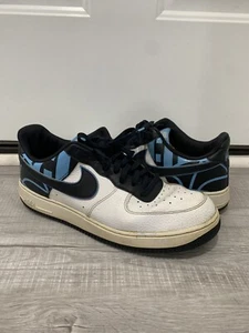 Size 11.5 - Nike Air Force 1 Low '07 LV8 Logo Pack White Obsidian Blue - Picture 1 of 10