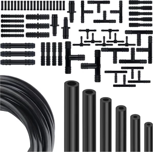 Multipurpose Vacuum Line Kit,6Pcs 5Ft Vacuum Hose Automotive+64Pcs Vacuum New - Bild 1 von 12