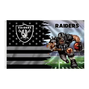 Bandera/bandera de abanico deportivo Raiders 3x5 - Imagen 1 de 1