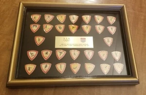 1988 USA Beatrice/Hunt-Wesson Seoul Olympics Framed Pin Set 12"x10" Free Ship - Picture 1 of 8