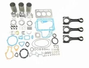 New Overhaul Rebuild Kit+3pcs Connecting Rod For Kubota D600 Engine 15841-2111-0 - Picture 1 of 6