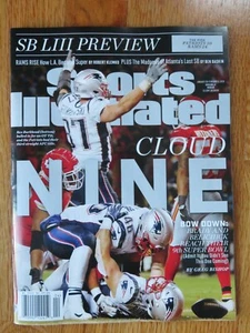 ROB GRONKOWSKI Sports Illustrated January 28, 2019 NEW ENGLAND PATRIOTS No Label - Picture 1 of 1