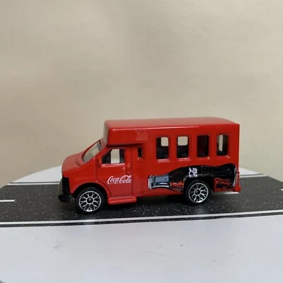 2003 Matchbox Coca Cola Chevy Transport Bus Red w/Coke Bottle Graphic 1:80 NM - Image 1 of 4