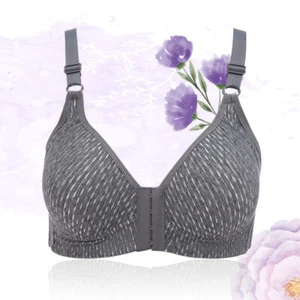 Womens Seamless Push up Bras Front Closure Adjustable Strap Underwear Brassiere@ - Picture 1 of 16