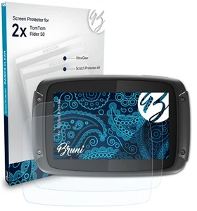 Bruni 2x Lámina Protectora para TomTom Rider 50 Película Protectora - Imagen 1 de 4