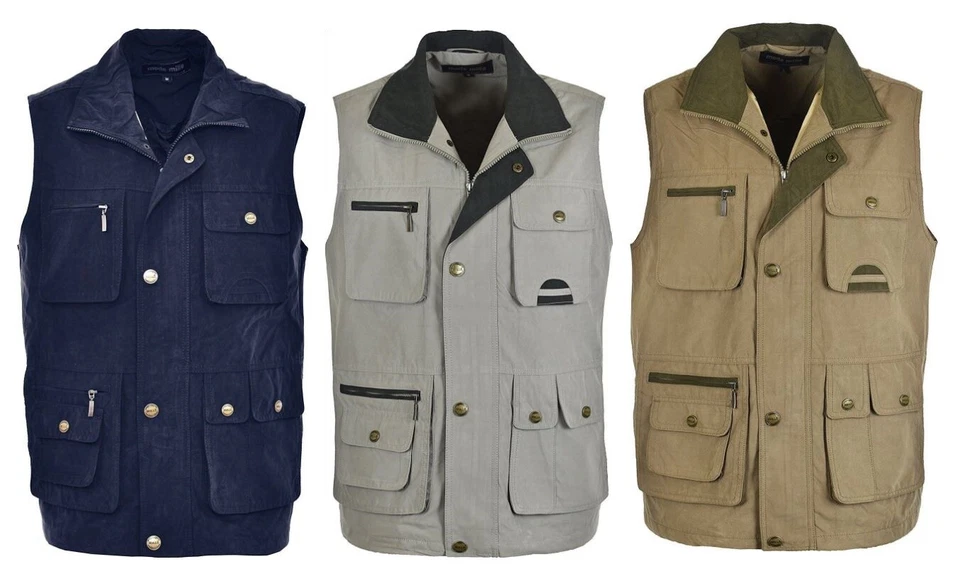 Mens Lightweight BodyWarmer Gilet Windproof Showerproof With Inside Lining M-5XL - Image 1 of 1