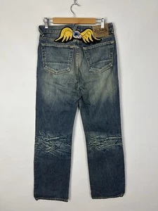 Vintage Von Dutch Jeans Embroidery Distressed Y2K Denim Size 30 - Picture 1 of 19