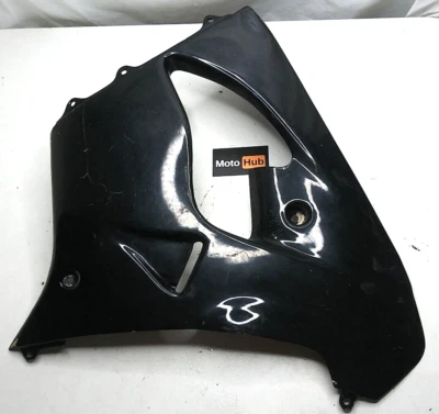00-03 KAWASAKI NINJA ZX9R LH LADO IZQUIERDO CARENADO PLÁSTICO CUBIERTA CAPUCHA - NEGRO Foto 1 de 4