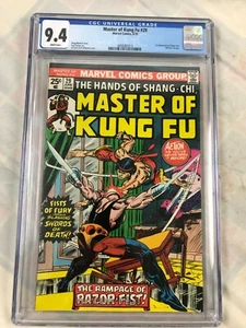 Master of Kung-Fu #29 CGC 9,4 casi nuevo/m - 1er Razorfist - poco pop - - Imagen 1 de 3