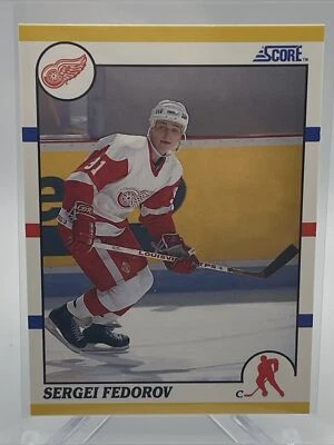1990-91 Score Rookie & Traded Sergei Fedorov Hockey Card #20T Mint FREE SHIPPING - Image 1 of 3
