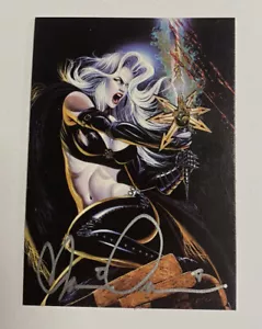 RARE LADY DEATH DARK ALLIANCE COLLECTOR CARD AUTOGRAPHED CARD SIGNED - Picture 1 of 3