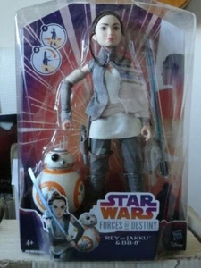 HASBRO/DISNEY Rey Of Jakku & BB-8 'Star Wars Forces Of Destiny' Brand, Shiny New - Imagen 1 de 3