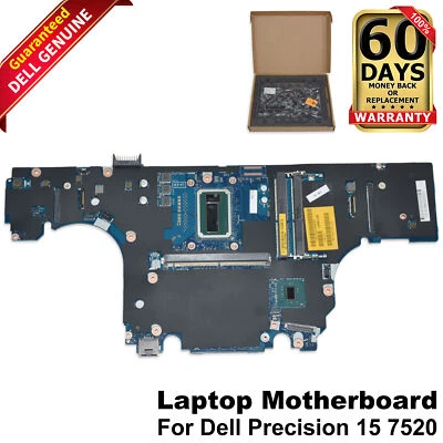 Dell Precision 7520 Motherboard with Xeon E3-1545M v5 2.9GHz DDR4 LA-E311P JYFWJ - Image 1 of 4
