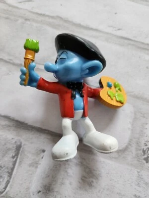 Figura PVC SMURFS PINTOR McDonald's Happy Meal 2011 Foto 1 de 4