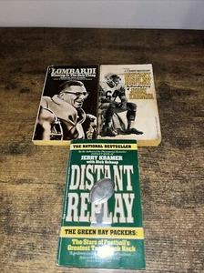 Jerry Kramer Green Bay Packers- lot 3 paperback books, Instant & Distant Replay+ - Picture 1 of 3