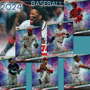 2024 Topps Series 1 | Stars of MLB SMLB & Chrome CSMLB #1-30 Baseball Cards