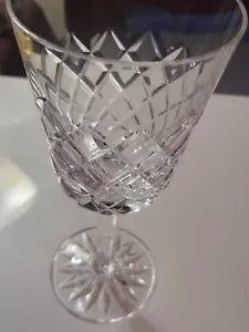 Vtg. CESKA CANTERBURY STEMMED WATER/TEA GOBLET/S 8oz Bohemia Cut Crystal - Picture 1 of 11