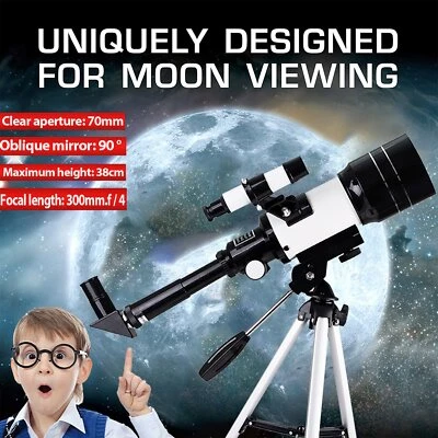 70/400 Teleskop Astronomie Kinder Einsteiger mit Handy Adapter Stativ Rucksack - Bild 1 von 4