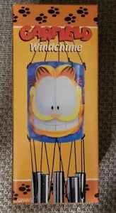 Garfield - Carillón de viento de 30" con licencia 2006 ¡antiguo/nuevo stock en caja original! - Imagen 1 de 4