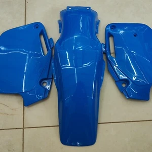 HONDA CR500 CR 500 PEAK SPLITFIRE BLUE fender mudguard SIDE PANELS 1999 2000 - Picture 1 of 4