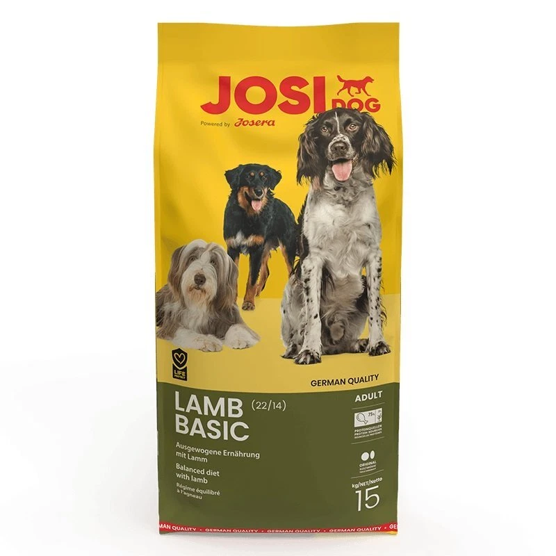 15 kg JOSERA JosiDog Lamb Basic Trockenfutter mit Lamm für adulte Hunde - Bild 1 von 1