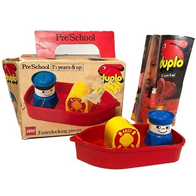 Lego Duplo #086 de colección - Barco y marinero completo con caja y manual usado 1977 Foto 1 de 4