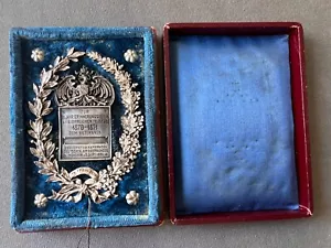 Antique German Pre WW1 Franco-Prussian War Veteran Medal order badge box 1895 - Imagen 1 de 7