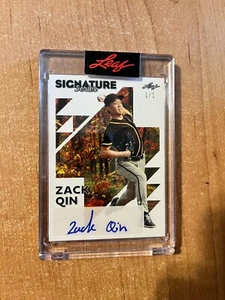 2023 Leaf Signature Series - Zack Qin - Encased Auto #d 1/1 - Picture 1 of 2