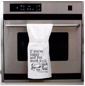 twisted ware “boo you whore” dish towel Halloween kirchen ware - Picture 1 of 6