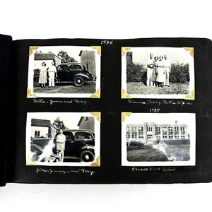 Álbum de fotografías de la década de 1930 Family Chenoa, IL Travels, Cars, Dog, Cowboy, Indian 300+ - Imagen 1 de 11