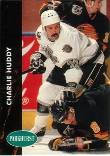 #298 Charlie Huddy - Los Angeles Kings - 1991-92 Parkhurst Hockey - Image 1 of 1