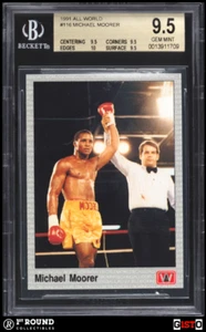 POP 1 Michael Moorer RC BGS 9.5 1991 All World Boxing Rookie Gisto Gem Mint Plus - Picture 1 of 3