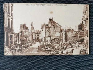 CPA 02 SAINT-QUENTIN en ruines - Rue Saint-André - Imagen 1 de 2