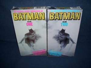 Batman The Original B & W Serial Adventure Used VHS Lot Vol 1 & 2 - Picture 1 of 2