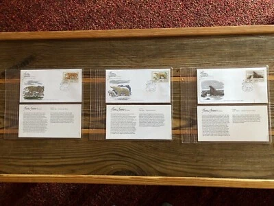 FLORA FAUNA OF THE WORLD USSR FIRST DAY COVER Tiger Polar Bear Walrus (lot of 3) - Image 1 of 4