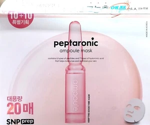 1+1 SNP PREP Peptaronic Ampoule Mask 20 Sheets/Hyaluronic Acid/Hydrating - Picture 1 of 12