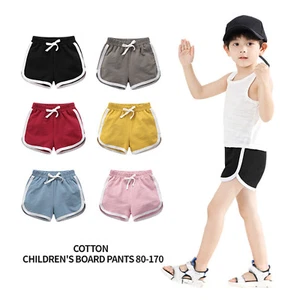 Kids Baby Girls Boys Running Athletic Cotton Shorts Workout Summer Dolphin Beach - Picture 1 of 34