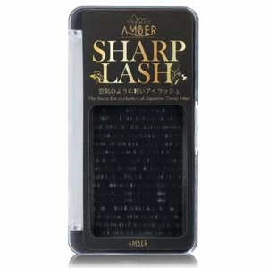 Matte Flat Lash For Eyelash Extension - Amber Sharp Lash MIXED Tray Multi-Curls - Bild 1 von 8
