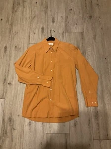 ARAMI Hemd Größe 40 M Orange Kariert Spitzkragen Button-Down - Bild 1 von 16