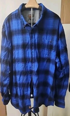Northwest Territory Flannel Shirt Mens XXXL Plaid Blue/Black  Check Outdoor Wear - Image 1 of 3
