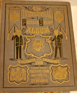 1886 Scott Stamp & Coin Company Stamp Collectors Book Vintage No Stamps - Picture 1 of 7