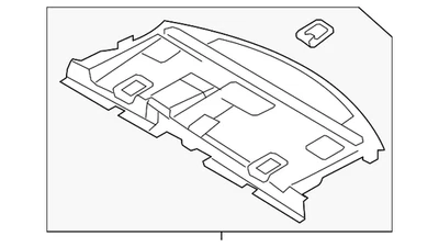 Bandeja embellecedora paquete Ford original DA5Z-5446668-BB Foto 1 de 2
