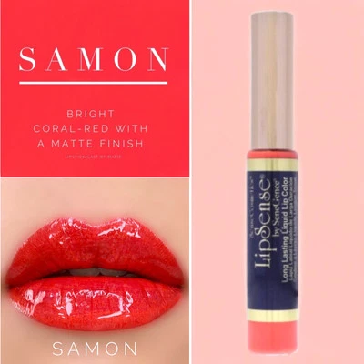 Lipsense Samon by SeneGence Long Lasting Liquid Lip Color Sealed Full Size