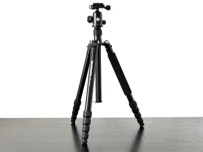 Manfrotto Großes Element Traveller Alu Stativ mit Kugelkopf, schwarz, NEUWERTIG! - Bild 1 von 4