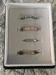 Bomb Party Luxe Bands "We set the stage" RBP8113 size 7 POPULAR 4 RING SET! - Picture 1 of 5