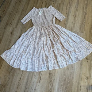 Abito donna arancione Creek 2x abito cottage core prato prateria boho gran nuovo con etichette �� - Foto 1 di 10